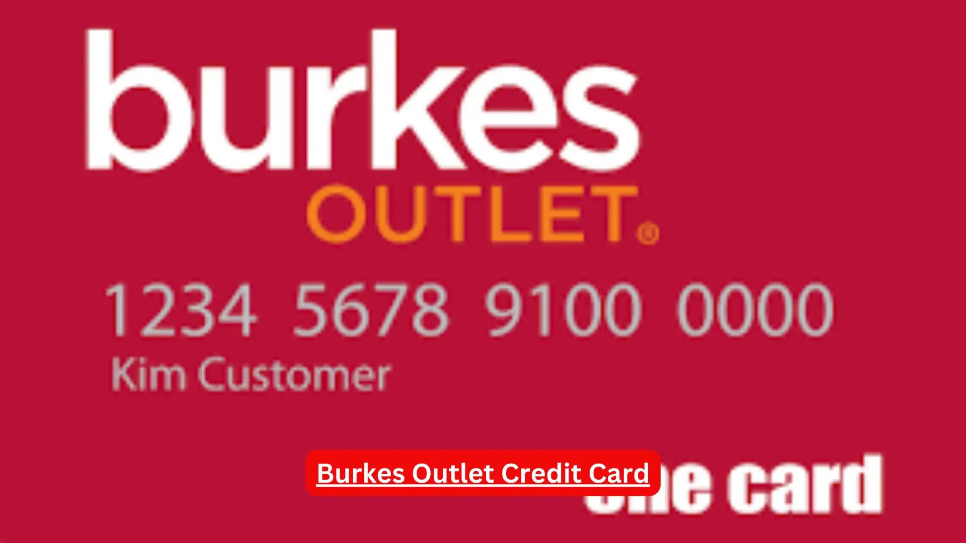 Burkes Outlet Credit Card