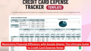 Maximizing Financial Efficiency with Google Sheets: The Ultimate Guide to Credit Card Expense Notes